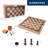 Bisiot 8'' L Manufactured Wood Game Set