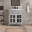 30'' Single Bathroom Vanity With Ceramic Top-1836312395