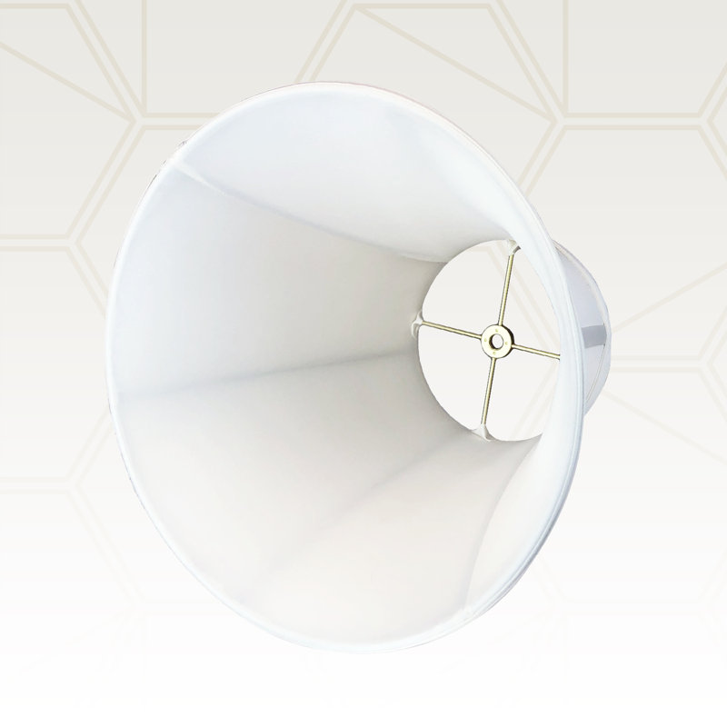Royal Designs, Inc. BSO-704-16WH-2, abat-jour de base véritable cloche, 8 x 16 x 12,6, blanc, paquet de 2, Blanc