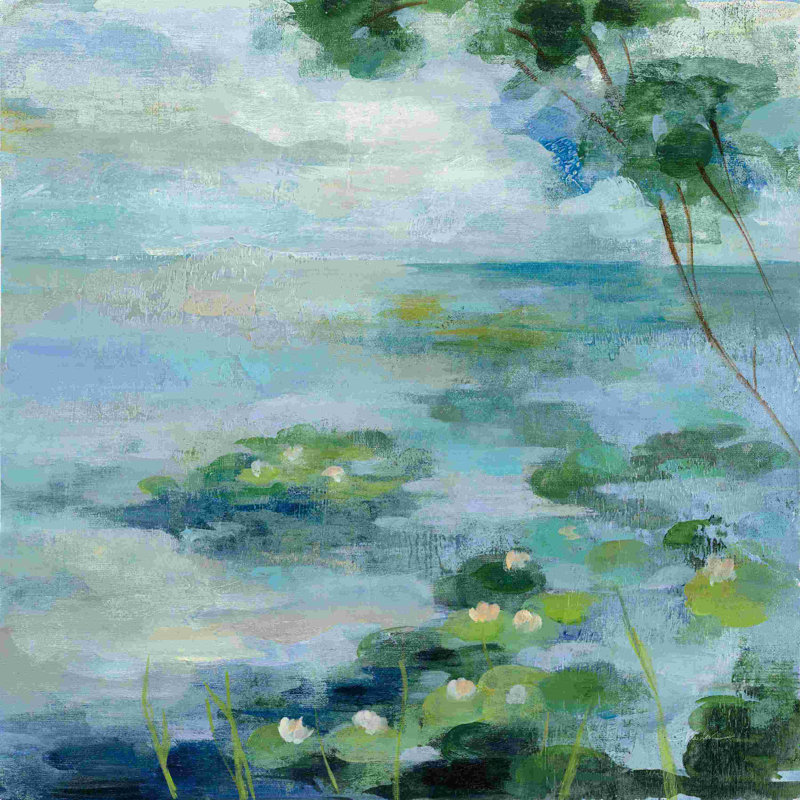 Lily Pond II, H 12 po x l 12 po, Non, Toile tendue