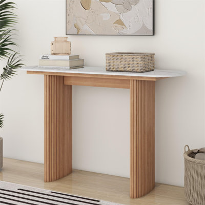 119.38 cm W Marble Top Console Table