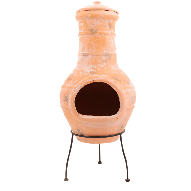 Lima Novelty Clay Wood Burning Smokeless Chimnea