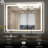 Dokes Frameless LED Vanity Wall Mirror, ETL Listed,  Backlit, 3 Color Temperatures, Dimmable, Anti-Fog, Tempered Glass Bathroom Mirror-886632728