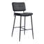 Yelton Upholstered Counter Stool with Metal Frame-1610370456