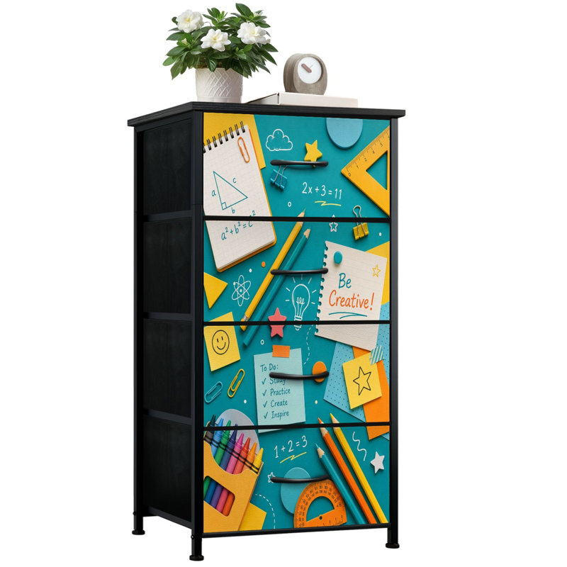 Commode de rangement verticale 4 tiroirs