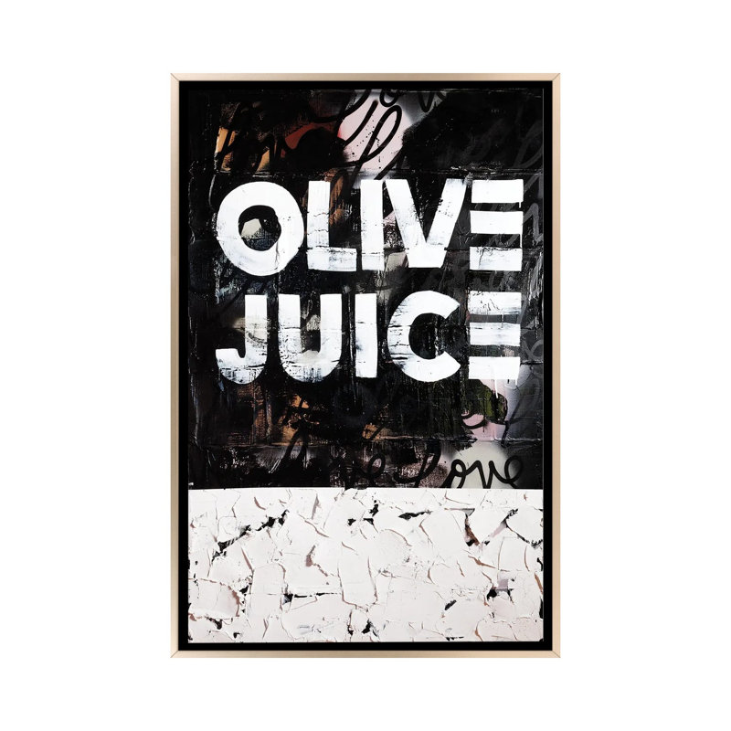 Olive Olive - reproduction d'art murale - toile encadrée, 48" x 32", Framed Canvas, Champagne