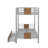 Twin XL Over Twin XL Metal Bunk Bed With Drawers-1838490513