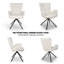 Upholstered Swivel Accent Chair with Tufted Seat-1905565166