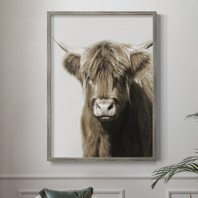 Highland Portrait II Framed Print - Solid Wood