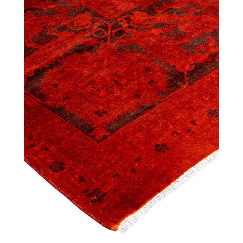 Veracruz One-of-a-Kind 12' 2" X 15' 5" New Age Rectangular Wool Area Rug Orange