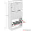 Drawer Flip Down Shoe Storage Free Standing Cabinet For Hallway-36049292-122852330