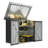 5' W X 3' D Galvanized Steel Horizontal Garbage Shed With Floor Kit-130095999