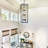 12 - Light Dimmable Lantern Geometric Chandelier-2039539810