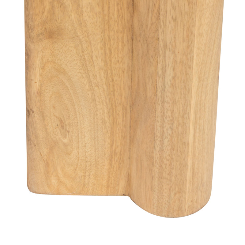 Everly Rectangular Mango Wood Dining Table with Arched Base