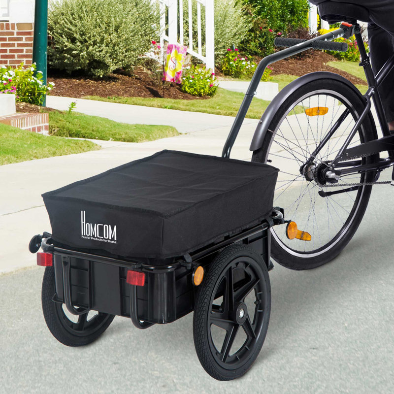 Remorque porte-vélos avec boîte amovible et housse imperméable