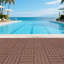 Polypropylène à motif de tuiles de terrasse à emboîtement résistant aux intempéries pour le balcon et l'élégance au bord de la piscine