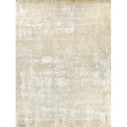Exquisite Rugs Murano Hand Loomed Area Rug in Ivory/Silver/Gold | Perigold