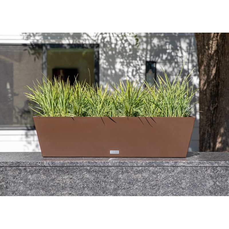Pure Series Window Box Planter, 9" H x 36" W x 10" D, Espresso