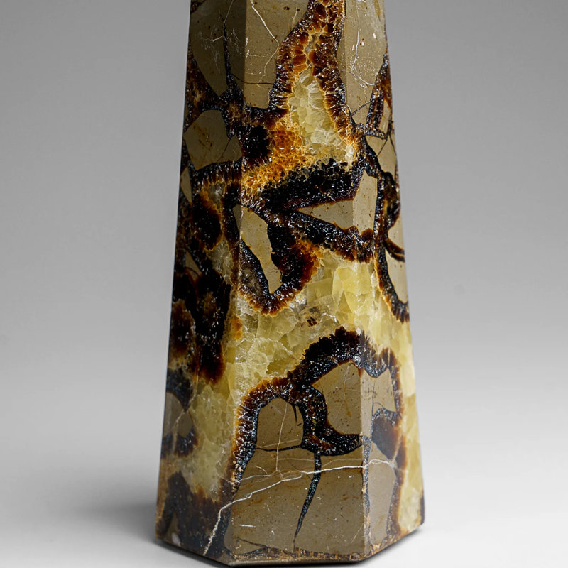 Genuine Polished Septarian Point From Madagascar (1.8 Lbs)