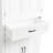Tall White Bathroom Cabinet With Various Storage Compartments Doors And Drawer - Charming Design