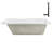 66'' x 34'' Acrylic Soaking Drop-In Bathtub, Drain Included-97545274