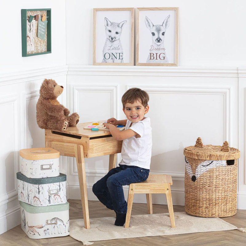 Feeley 62cm Writing Desk Chair Set