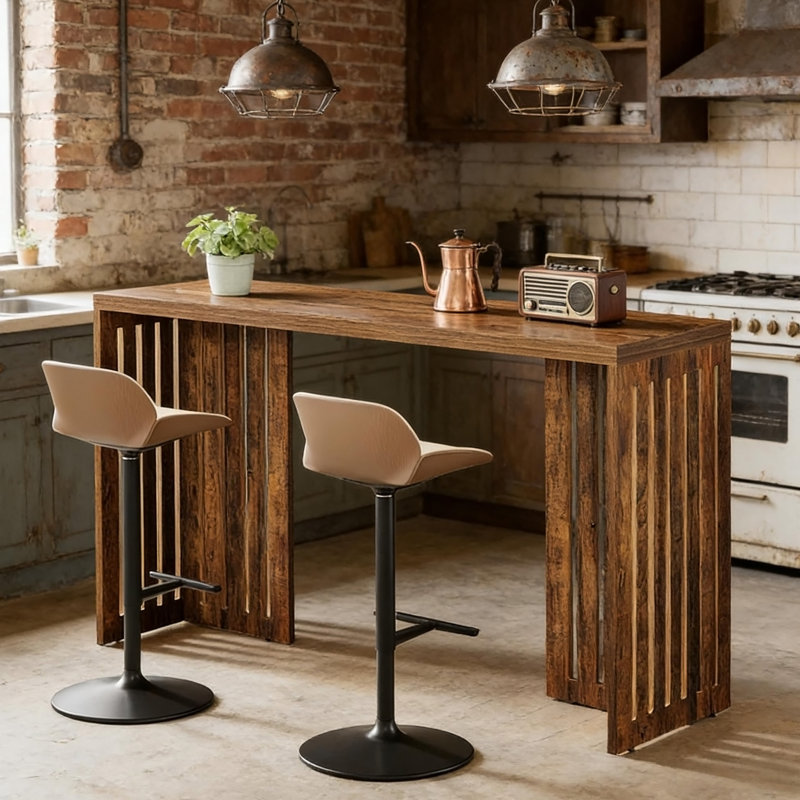 Rustic Kitchen Table,Wood Coffee Table,Rectangular Dining Table
