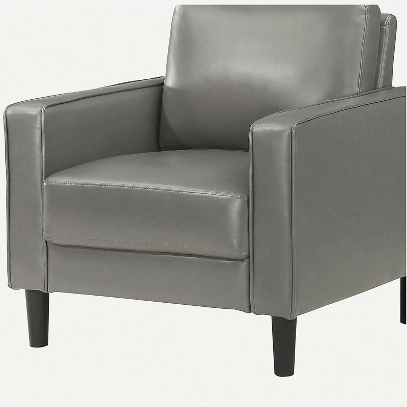 Fauteuil d'appoint rembourré Farallone, Gris