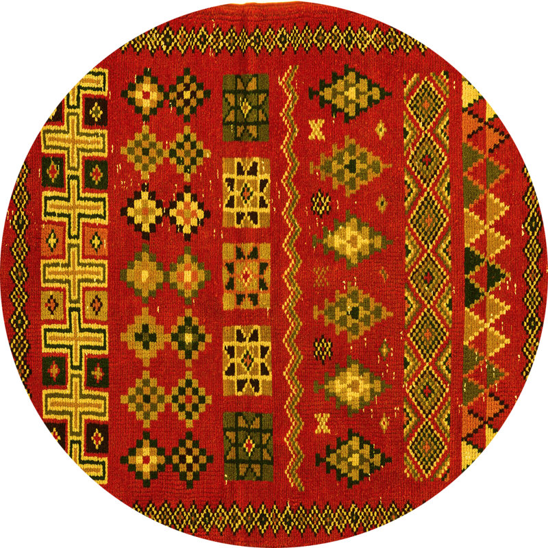 Tapis jaune, Rond 8 pi