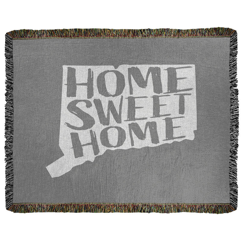 Jeté en coton tissé connecticut doux, l 60 po x L 80 po, Gris