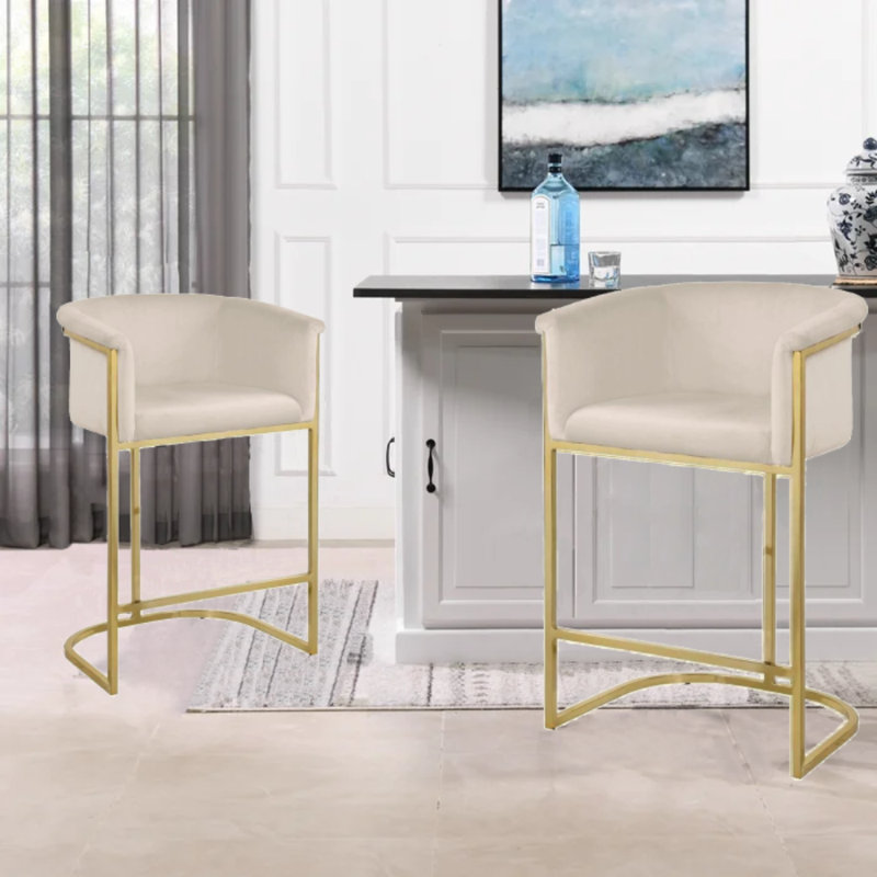 Maison Bar Stool, Beige