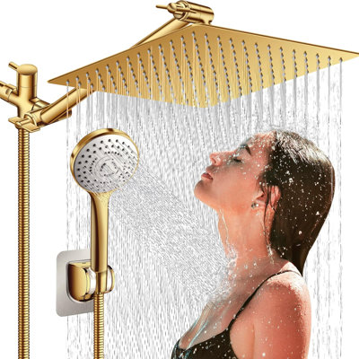 Pomme de douche à pluie double 1,75 GPM GPM