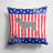 Patriotic Striped Outdoor Throw Pillow-759061114