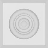 Standard Sedgwick Bullseye Rosette with Beveled Edge