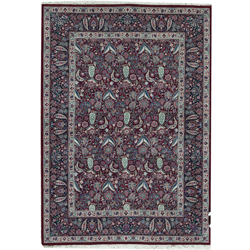 Tapis rouge noué à la main de haute qualité