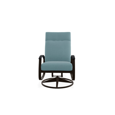 Chaise de patio pivotante avec coussins Askar