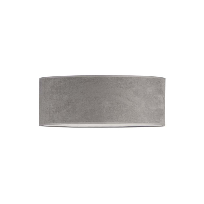 Aizah Fabric Flush Mount, Grey White