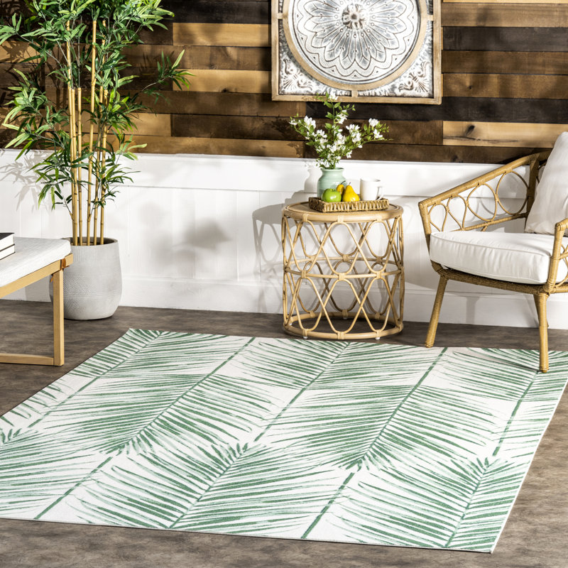 Tapis floral intérieur / extérieur Galax, Rectangle 8 pi x 10 pi
