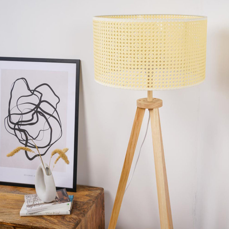 130cm Natural Tripod Floor Lamp