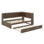 Daybed With Storage Shelves, USB, LED, And Trundle-314043649