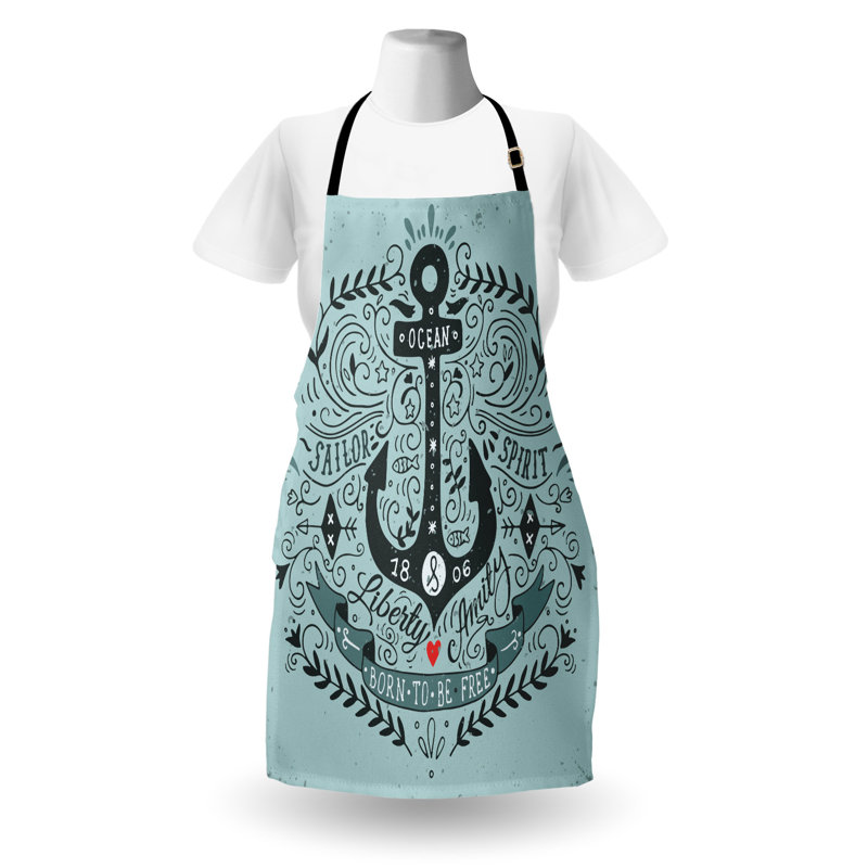No Pattern Bib Apron