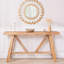 Farmhouse A- Frame Wood Console Table, 58.5"