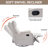 Heat Massage Manual Recliner Chair With Rocker And Swivel In Fabric For Living Room-1068872044