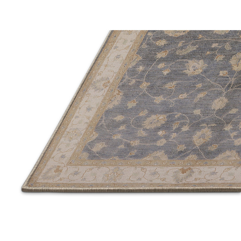 Tapis oriental beige / bleu Mandrup, Rectangle 8 pi x 12 pi