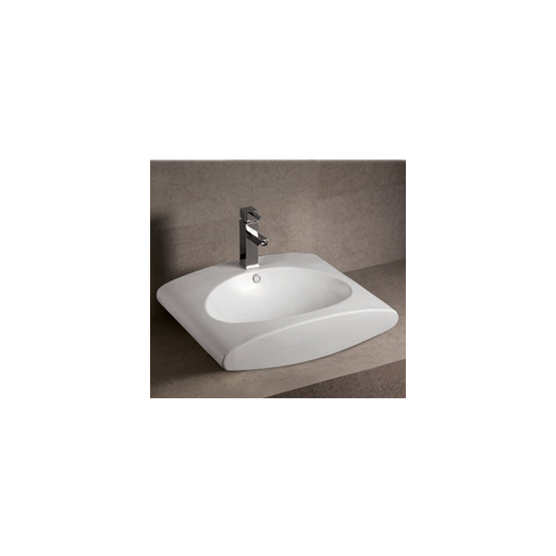 Whitehaus 19.25'' Oval Bathroom Sink with Overflow