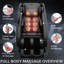 Fauteuil de massage inclinable sans gravité avec pression d'air corporelle complète pour le salon