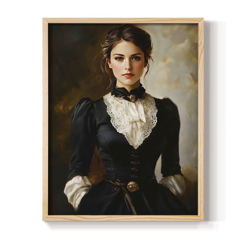 «WOMEN Series CLxxxvi», reproduction encadrée - bois massif, H 21 po x l 17 po