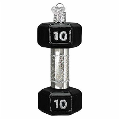 Ornement figurine suspendu haltères
