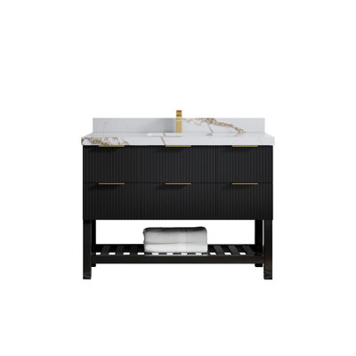 48'' Single Bathroom Vanity with Quartz Top