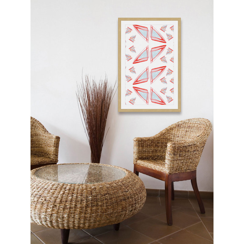 Rearrangement - Single Picture Frame Print, 91cm H x 61cm W x 3.81cm D, White